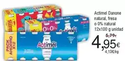 FROIZ Danone - actimel natural, fresa o 0% natural oferta