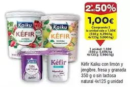 FROIZ Kaiku - kefir con limon y jengibre fresa y granada o sin lactosa natural oferta