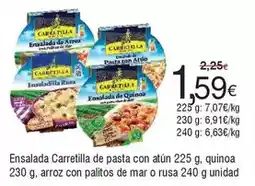 FROIZ Carretilla - ensalada de pasta con atun oferta