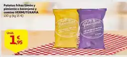 Alcampo Zarro - patatas fritas limón y pimiento o berenjena y comino vermuterapia oferta