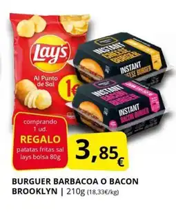 Supermercados MAS Burguer barbacoa o bacon brooklyn oferta