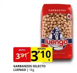 Supermercados MAS LUENGO Garbanzos selecto oferta