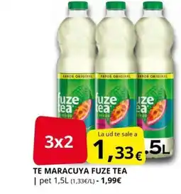 Supermercados MAS FUZE TEA Te maracuya oferta