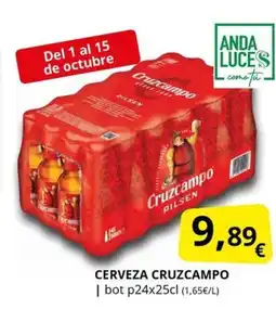 Supermercados MAS CRUZCAMPO Cerveza oferta