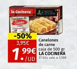 Maskom Supermercados LA COCINERA Canelones de carne oferta
