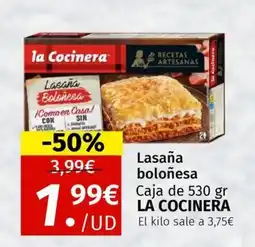 Maskom Supermercados LA COCINERA Lasaña boloñesa oferta