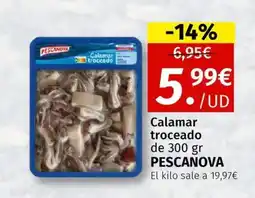 Maskom Supermercados PESCANOVA Calamar troceado oferta