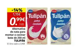 Maskom Supermercados TULIPÁN Alternativa de nata para montar o cocinar oferta