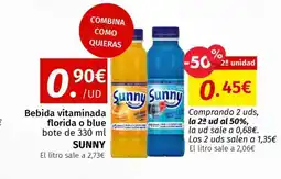 Maskom Supermercados SUNNY Bebida vitaminada florida o blue bote oferta