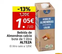 Maskom Supermercados ALTEZA Bebida de Almendras calcio bote oferta
