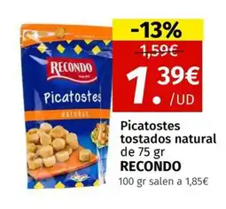 Maskom Supermercados RECONDO Picatostes tostados natural oferta
