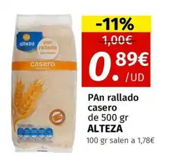 Maskom Supermercados ALTEZA Pan rallado casero oferta
