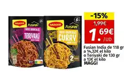 Maskom Supermercados MAGGI Fusian India oferta