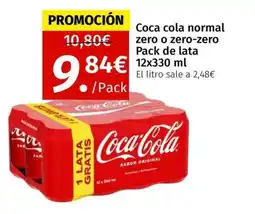 Maskom Supermercados COCA COLA normal zero o zero-zero Pack de lata oferta