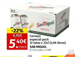 Maskom Supermercados SAN MIGUEL Cerveza especial pack oferta