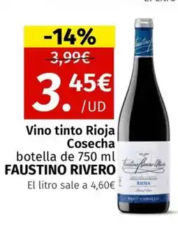 Maskom Supermercados FAUSTINO RIVERO Vino tinto Rioja Cosecha oferta