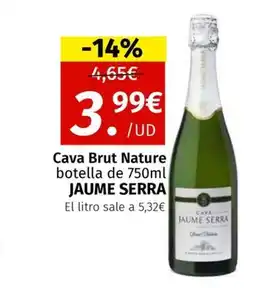 Maskom Supermercados JAUME SERRA Cava Brut Nature oferta