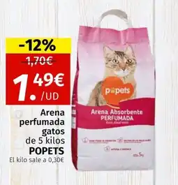 Maskom Supermercados POPETS Arena perfumada gatos oferta