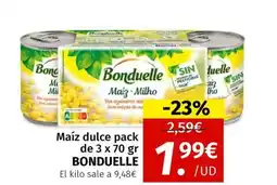 Maskom Supermercados BONDUELLE Maíz dulce oferta