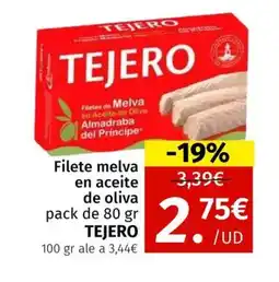 Maskom Supermercados TEJERO Filete melva en aceite de oliva oferta