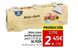 Maskom Supermercados ALTEZA Atún claro aceite girasol oferta