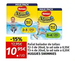 Maskom Supermercados HUGGIES SWIMMIES Pañal bañador de tallas oferta