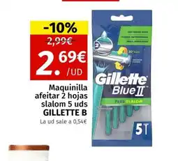Maskom Supermercados GILLETTE B Maquinilla afeitar 2 hojas slalom 5 uds oferta