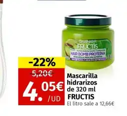 Maskom Supermercados FRUCTIS Mascarilla hidrarizos oferta