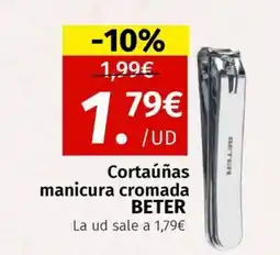 Maskom Supermercados BETER Cortaúñas manicura cromada oferta