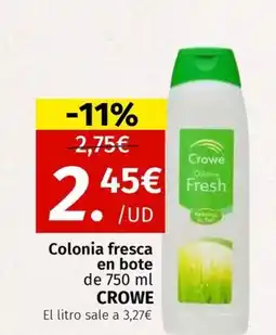 Maskom Supermercados Colonia fresca Crowe Colonia en bote oferta