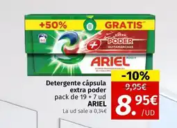 Maskom Supermercados ARIEL Detergente cápsula extra poder oferta
