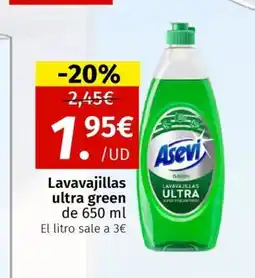 Maskom Supermercados Lavavajillas ultra green oferta