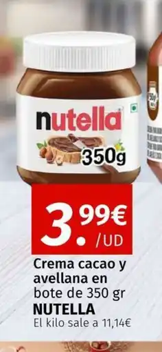 Maskom Supermercados NUTELLA Crema cacao y avellana en bote oferta