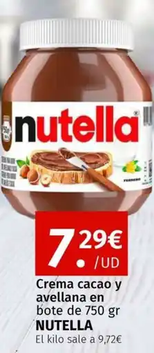Maskom Supermercados NUTELLA Crema cacao y avellana en bote oferta