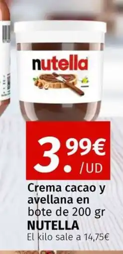 Maskom Supermercados NUTELLA Crema cacao y avellana en bote oferta
