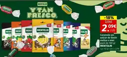 Maskom Supermercados MENTOLIN Caramelo sin azúcar de limón melisa o miel oferta