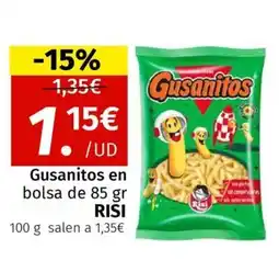 Maskom Supermercados RISI Gusanitos en bolsa oferta