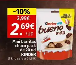 Maskom Supermercados KINDER Mini barritas choco pack oferta