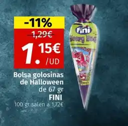 Maskom Supermercados FINI Bolsa golosinas de Halloween oferta