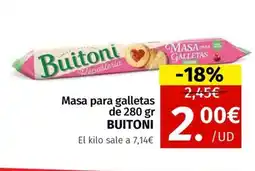 Maskom Supermercados BUITONI Masa para galletas oferta