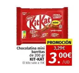 Maskom Supermercados KIT-KAT Chocolatina mini barritas oferta