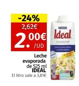 Maskom Supermercados IDEAL Leche evaporada oferta