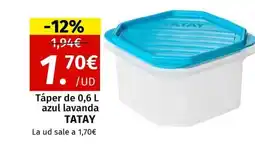 Maskom Supermercados TATAY Táper de azul lavanda oferta