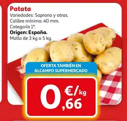 Alcampo Patata oferta