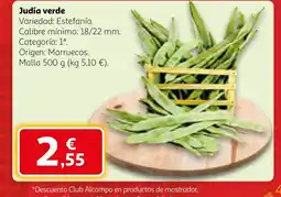 Alcampo Judía verde oferta