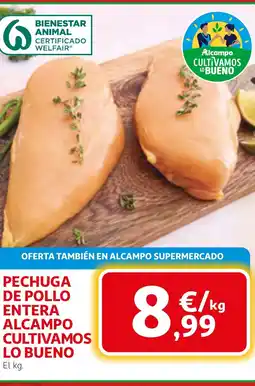 Alcampo Pechuga de pollo entera alcampo cultivamos lo bueno oferta