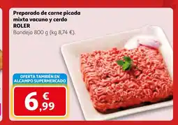 Alcampo ROLER Preparado de carne picada mixta vacuno y cerdo oferta