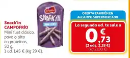 Alcampo CAMPOFRÍO Snack'in oferta