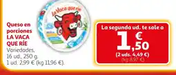 Alcampo LA VACA QUE RÍE Queso en porciones oferta