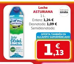 Alcampo ASTURIANA Leche oferta